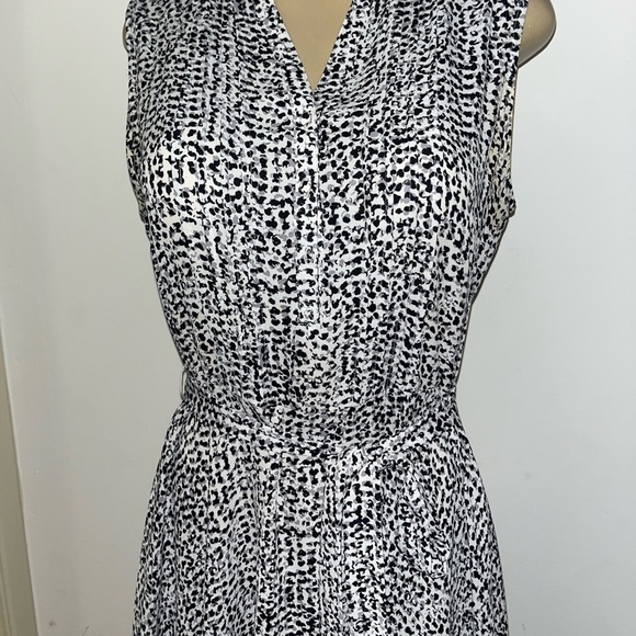 Nanette Lepore Black and White Halter Sheath Dress - Picture 2 of 5